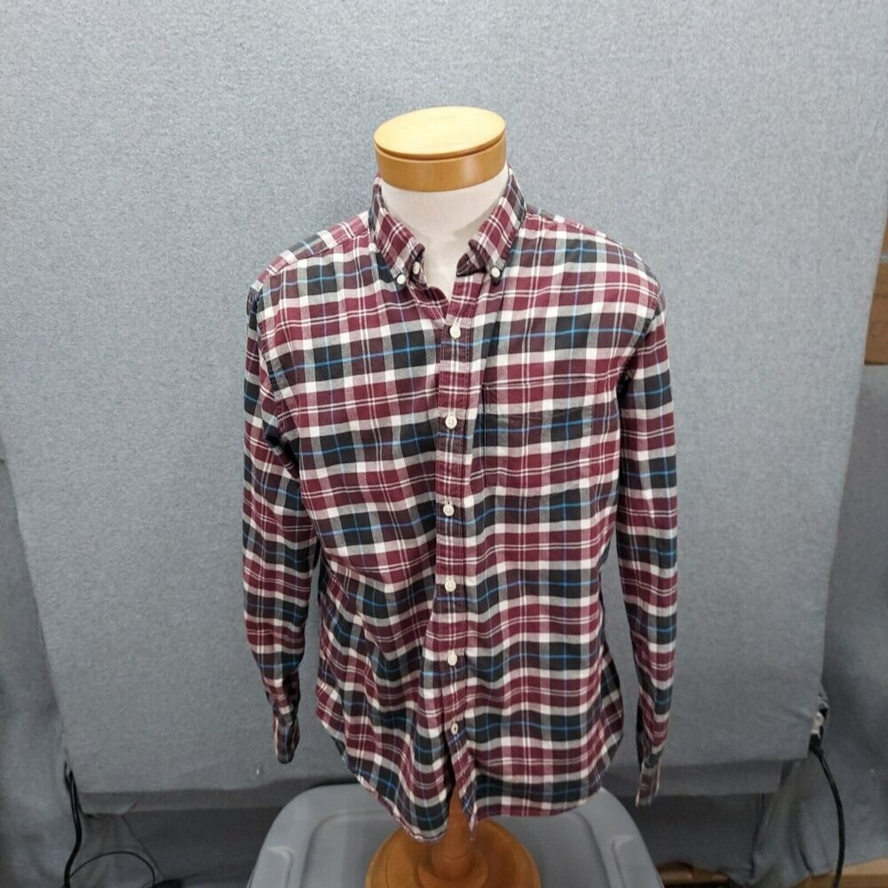 American Eagle Mens Small Button Down Shirt Seriously Soft Long Sleeve Plaid L